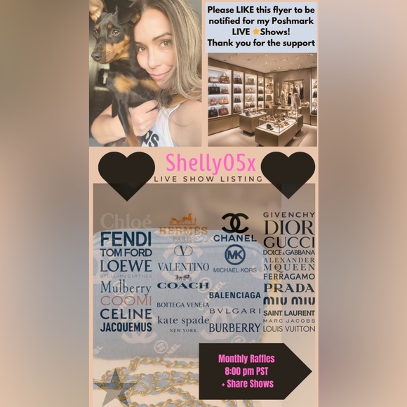 Handbags - 🐚 LIVE POSHING with SHELLZ . Like to be notified 💕🌟Designer & LUX